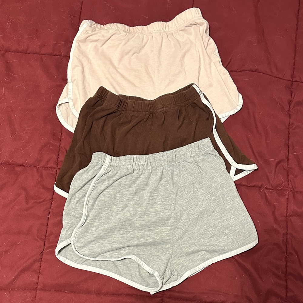 SHEIN Women's Athletic Shorts - Pink, Brown, Gray